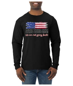 Camisa manga larga Mind Your Own Damn Business, Harris Walz 2024 para hombre - Imagen 1 de 11