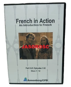 French in Action: Part 1 & 2, All 52 Episodes on 12 DVD - Picture 1 of 1