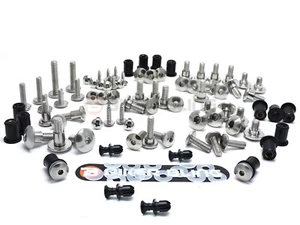 Honda CBR1000F 1990 large headed stainless steel screen fairing bolts kit - Picture 1 of 12