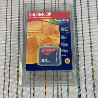 NEW SanDisk 64 MB CompactFlash Card SDCFB Vintage Retro Camera Memory - Image 1 of 4