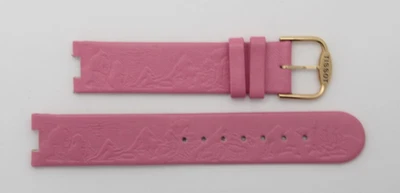 Tissot Wood Watch/Rock Watch Pink Genuine Leather Watch Band Strap 18mm GENUINE - Image 1 of 3