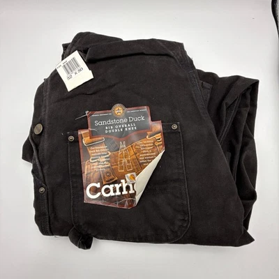 Babero Carhartt Arenisca Doble Rodilla Hombres 32X30 R06 ONX Ónix Negro Nuevo con Etiquetas Nuevo en Lote Antiguo Foto 1 de 4