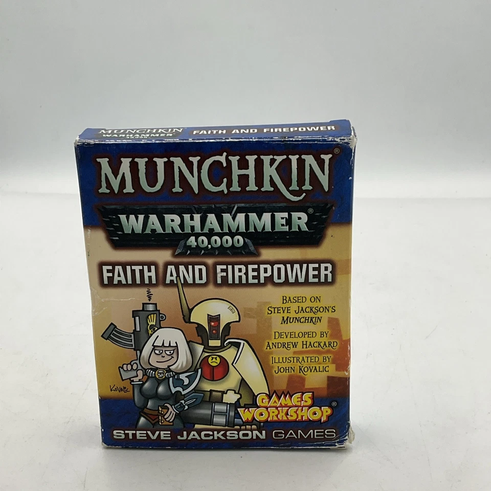 Juego de cartas de fe y potencia de fuego Munchkin Warhammer 40k Foto 1 de 4