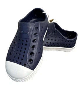 Native Shoes Kids Jefferson WaterProof Slip-ons C6US - Regatta Blue/White-NWT - Picture 1 of 9