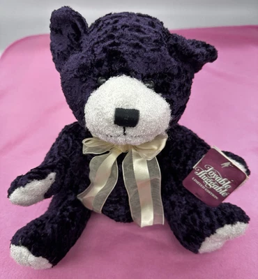 Walmart De Colección Edición Limitada #00 Oso de Terciopelo Púrpura Brillante 13" Adorable Abrazable Foto 1 de 4