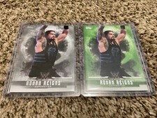 2017 Topps WWE Undisputed Roman Reigns Silver & Green Parallel #12/25 & #12/50