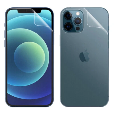 Protector de pantalla transparente delantero + trasero para iPhone Samsung película protectora suave nuevo Foto 1 de 4