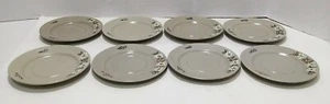 Vintage Handmade Marke Ges Gesch Stoob Austria Edelweiss 8 Saucers 6" - Picture 1 of 9