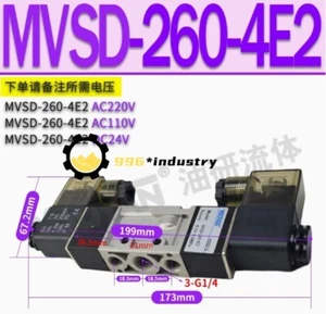 1 Stück für anwendbares Mindman Gold Magnetventil MVSD-260-4E2 AC110V - Bild 1 von 2