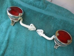 1940s tail lights with brackets panel truck