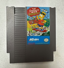 Vintage The Simpsons: Bart vs. the Space Mutants  NES Game Cartridge 1985