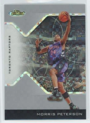2004-05 topps Finest Refractors 060/199 Morris Peterson  Toronto Raptors #62 - Image 1 of 2