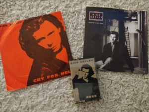 Rick Astley - Bundle- 7" cry for help-Hold me in your arms & Free cassette album - Picture 1 of 9