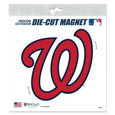 Washington Nationals Magnet 4x4 Outdoor Rated Vinyl Auto Fridge MLB Baseball Fan Cover