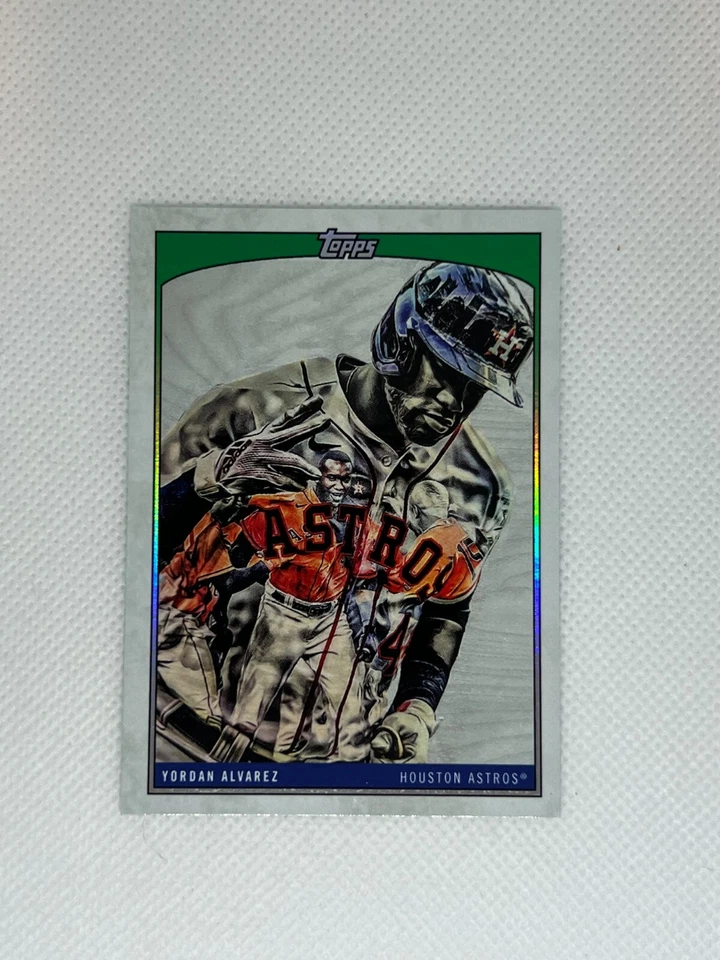 2022 Topps X Wave 2 Green Rainbow Foil /75 Lauren Taylor Yordan Alvarez #39 - Image 1 of 2