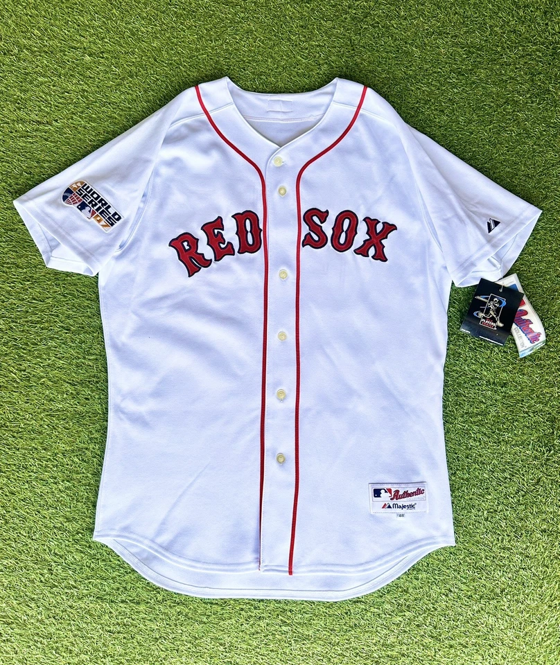 Подлинная футболка Майка Лоуэлла из Boston Red Sox 2007 World Series размер 48 - Изображение 1 из 4