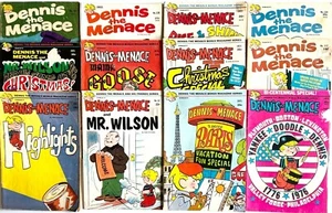 LOT OF 12 ORIGINAL VINTAGE 1969 - 1975 DENNIS THE MENACE & FRIENDS COMIC BOOKS - Picture 1 of 6