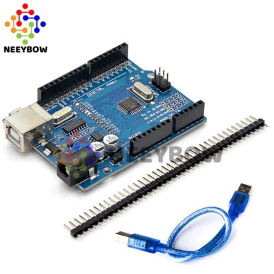 Entwicklungsboard für Arduino UNO R3 CH340G + MEGA328P Chip 16Mhz mit USB Kabel - Bild 1 von 4