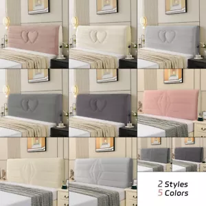Dutch Velvet Bed Head Cover Quilted Headboard Slipcover Bed Dust Proof Protector - Picture 1 of 19