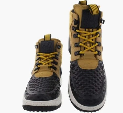 NUEVO CON ETIQUETAS Nike Lunar Force 1 Duckboot 922807-700 Dorado/Negro TALLA 40 7M 8.5W Foto 1 de 4
