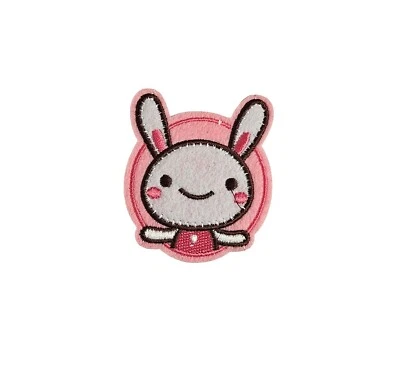 Pink Bunny Cute Embroidered patch For Clothing Repair & Accessories Sew/Iron On - Image 1 of 4