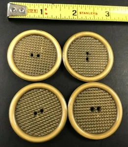 Vintage 2 Hole Large Button Lot 1.50" Set Plastic Textured Unique Nice See Photo - Picture 1 of 11