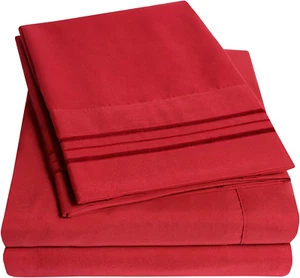 1500 Supreme Collection Bed Sheet Set - Extra Soft, Elastic Corner Straps, Deep - Picture 1 of 12