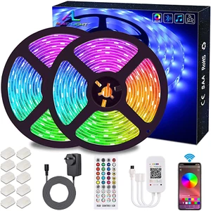 Bluetooth LED Strips Lights, ALED LIGHT 5050 RGB 2X5 Meters LED Strip Lights ... - Picture 1 of 12
