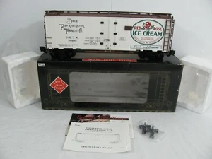 Aristo-Craft G Scale Red Rose Ice Cream 40' Steel Reefer Box Car #46210 EX - Picture 1 of 11
