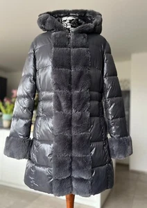 NUOVO! Giacca lunga MANISA reg.€249,- cappotto piumino (fibra sintetica!) Giacca trapuntata M - Foto 1 di 10