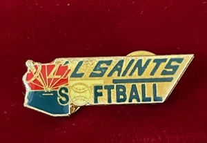 Lil Saints Softball Epoxid Emaille Anstecknadel Team Pin 1,5" - Bild 1 von 2