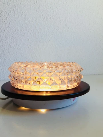 PAIR 7.5" ✨Antique Round Glass Flush Mount Ceiling Wall Porch Lights with RIMS Cover
