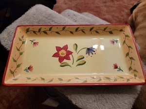 Pfaltzgraff Napoli Serving Tray Hand Painted 12" x 6-1/4" - Picture 1 of 6