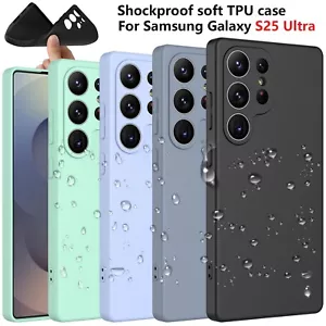 For Samsung Galaxy S25 Ultra S25 Plus S25 Silicone Case Cover + Screen Protector - Picture 1 of 54