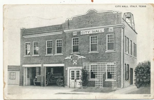 Italien TX * Rathaus & Feuerwache 1943 Ellis Co. - Bild 1 von 2