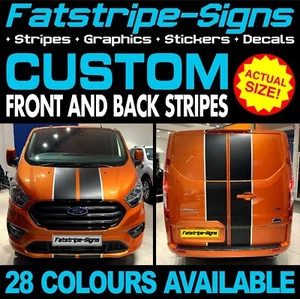 passend für Ford CUSTOM SPORT MÜTZE STREIFEN GRAFIK AUFKLEBER AUFKLEBER VAN SWB LWB ST - Bild 1 von 2