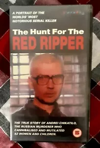 HUNT FOR RED RIPPER VHS Video SERIAL KILLER Chikatilo manson gacy ramirez bundy - Picture 1 of 3
