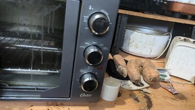 El horno tostador de encimera para freír al aire con puerta francesa extra grande Oster es divertido Foto 1 de 3