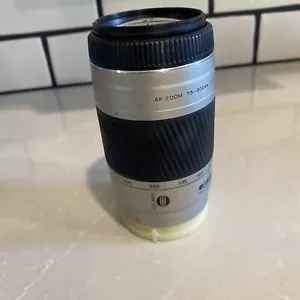 Vintage Silver Minolta AF Zoom 75-300mm 1:4.5-5.6 Lens - Picture 1 of 5