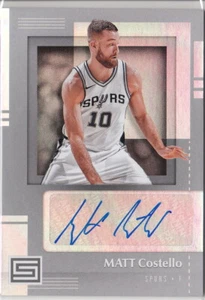 17/18 2017-18 Panini Status Signatures Auto #21 Matt Costello Spurs - Picture 1 of 1