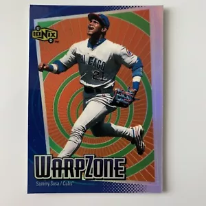2000 Upper Deck Ionix Warp Zone Sammy Sosa WZ10 Warpzone Foil RARE - Picture 1 of 2