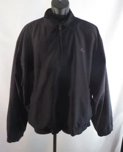 Chaqueta de golf Greg Norman cortavientos negra 100 % poliéster talla grande - Imagen 1 de 4