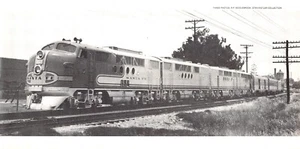 Santa Fe E1 Passenger FT Set 162 Entering San Diego May 1946 Vtg Mag Excerpt - Picture 1 of 1