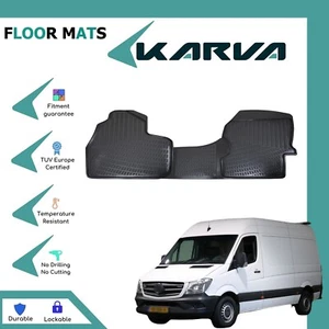 Floor Mats Rubber 3D Molded Black Fits for Mercedes-Benz Sprinter 2013-2019 - Picture 1 of 6