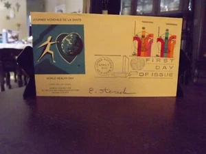 WFUNA FDC 7 DE ABRIL 1972 DÍA MUNDIAL DE LA SALUD FIRMADO POR E. STARECK - Imagen 1 de 2