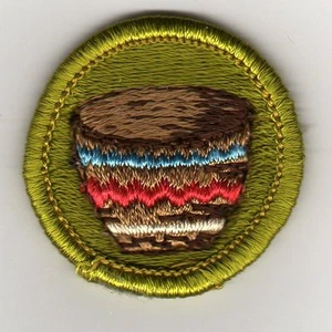 Baskery Merit Badge, Type G, Cloth Back  (1961-71), Mint! - Picture 1 of 1