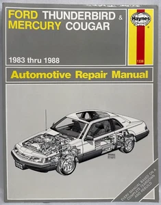 Haynes 1983-1988 Ford Thunderbird Mercury Cougar Automotive Repair Manual #1338 - Picture 1 of 7