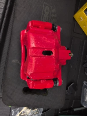 2012-2015 年本田思域红色制动卡钳乘客侧前 — 第 1/4 张图片