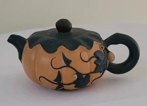 YIXING/ZISHA Handmade Clay Tea Pot Pumpkin Design--Gao Jianfang's teapot/Copy - Picture 1 of 12