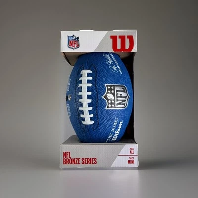 MINI Wilson «Герцог» мини футбол НФЛ бронзовая серия Роджер Гуделл синий новый - Изображение 1 из 4